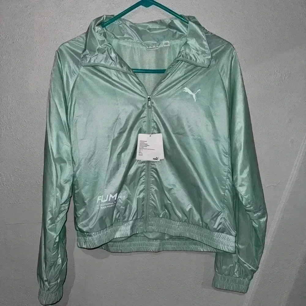 PUMA - WOMENS EVIDE JACKET Mist Green - Picture 3 of 8